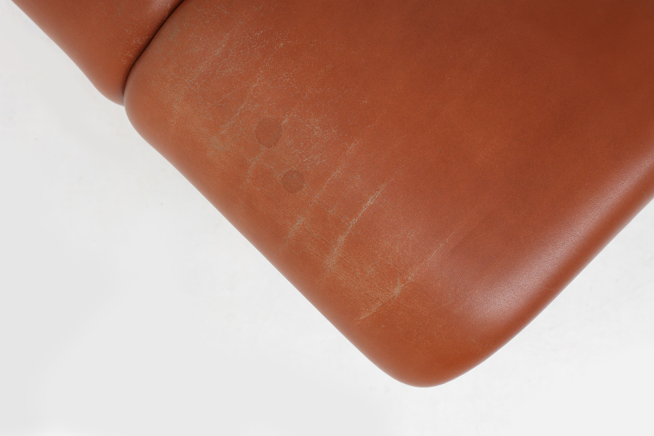 Brown leather Ottoman Coronado by Tobia Scarpa for B&B Italia, Italy ca. 1960thumbnail